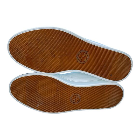 Gucci Python Skin High Top Sneakers GG White Brown CLEAN Logo Mens Size 9.5 ~ 10 - Picture 7 of 14